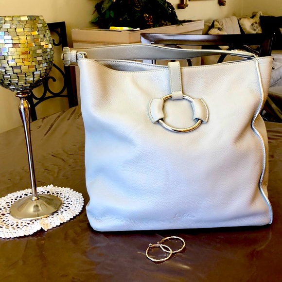 Sam Edelman Handbags - Sam Edelman Light Gray Leather Bag